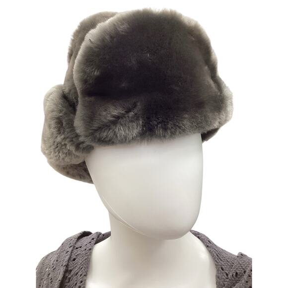 VTG Norma Kamali For Stetson Hat Women’s SZ M(Tag) Runs Small Mouton Fur Brown main image 5